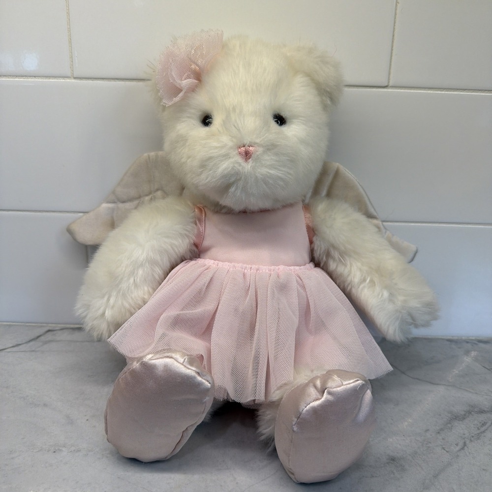 GUND Victoria's Secret White Angel Ballerina Teddy Bear - 13"